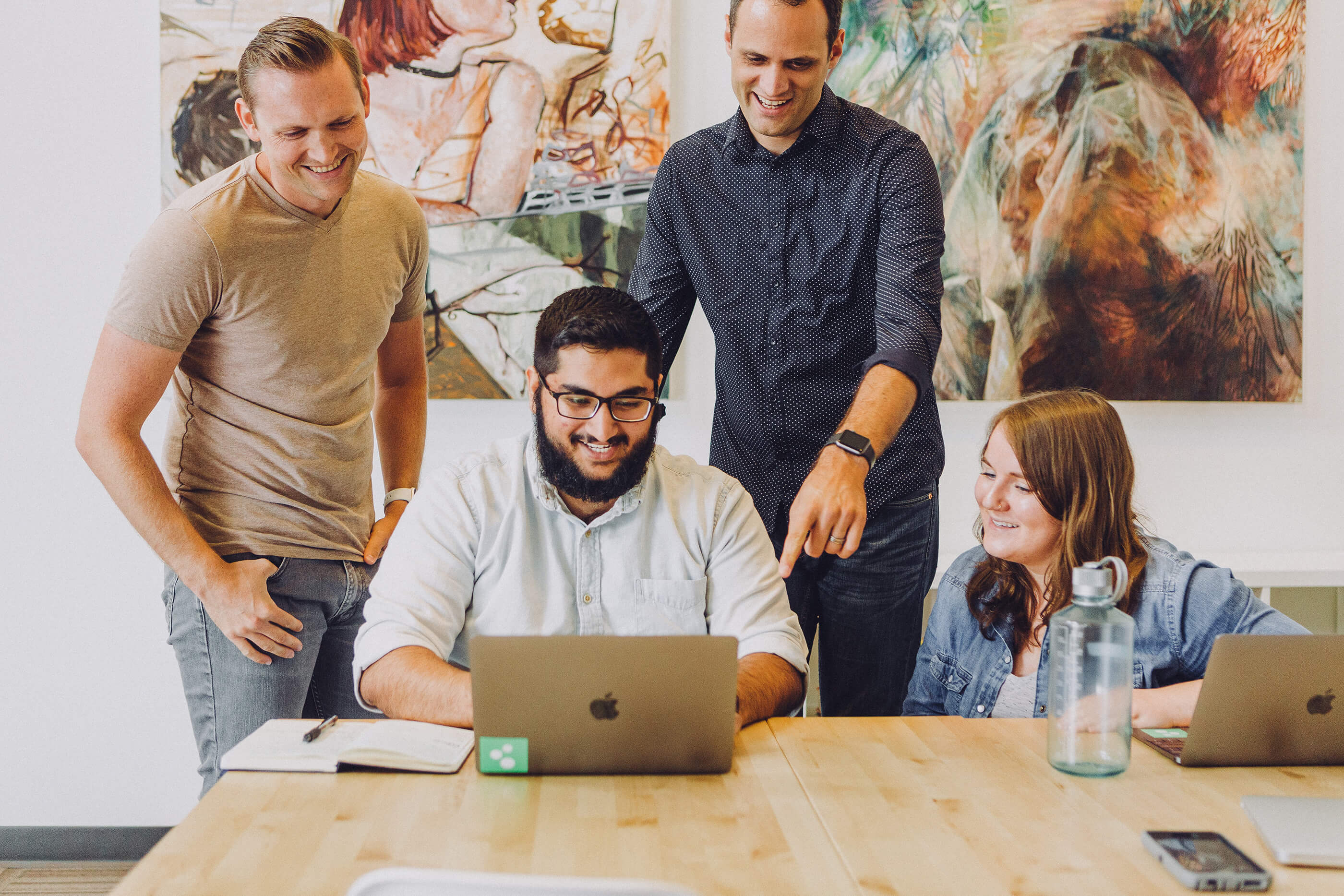 Our team at work
